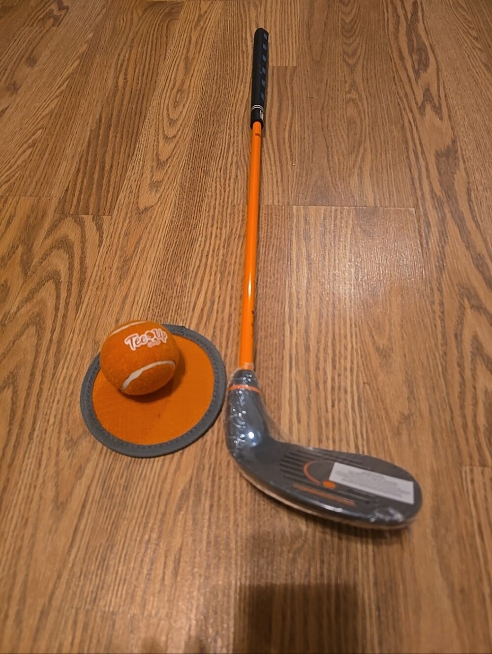 PGA Tour Orange Junior Golf Club with Orange Training Ball and Target
